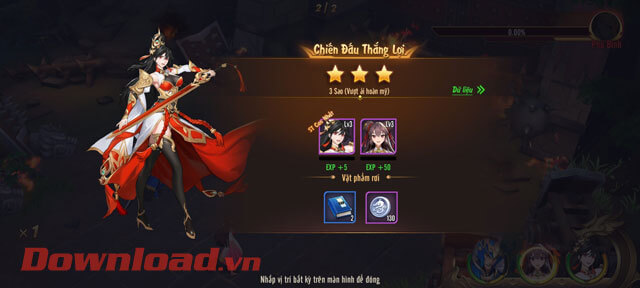 <p><strong>Bước 11:</strong> Sau khi đã thắng trận, <strong>tất cả phần thưởng</strong> mà bạn nhận