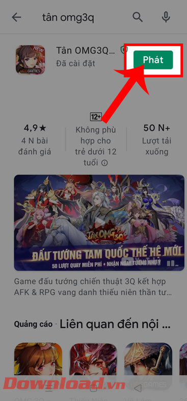 <p><strong>Bước 5:</strong> Sau đó, chờ trong một lát để hoàn tất quá trình tải game về máy, rồi nhấn