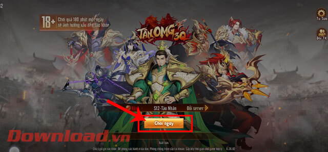 <p><strong>Bước 4:</strong> Tiếp theo, hãy ấn vào nút <strong>Chơi ngay.</strong></p>