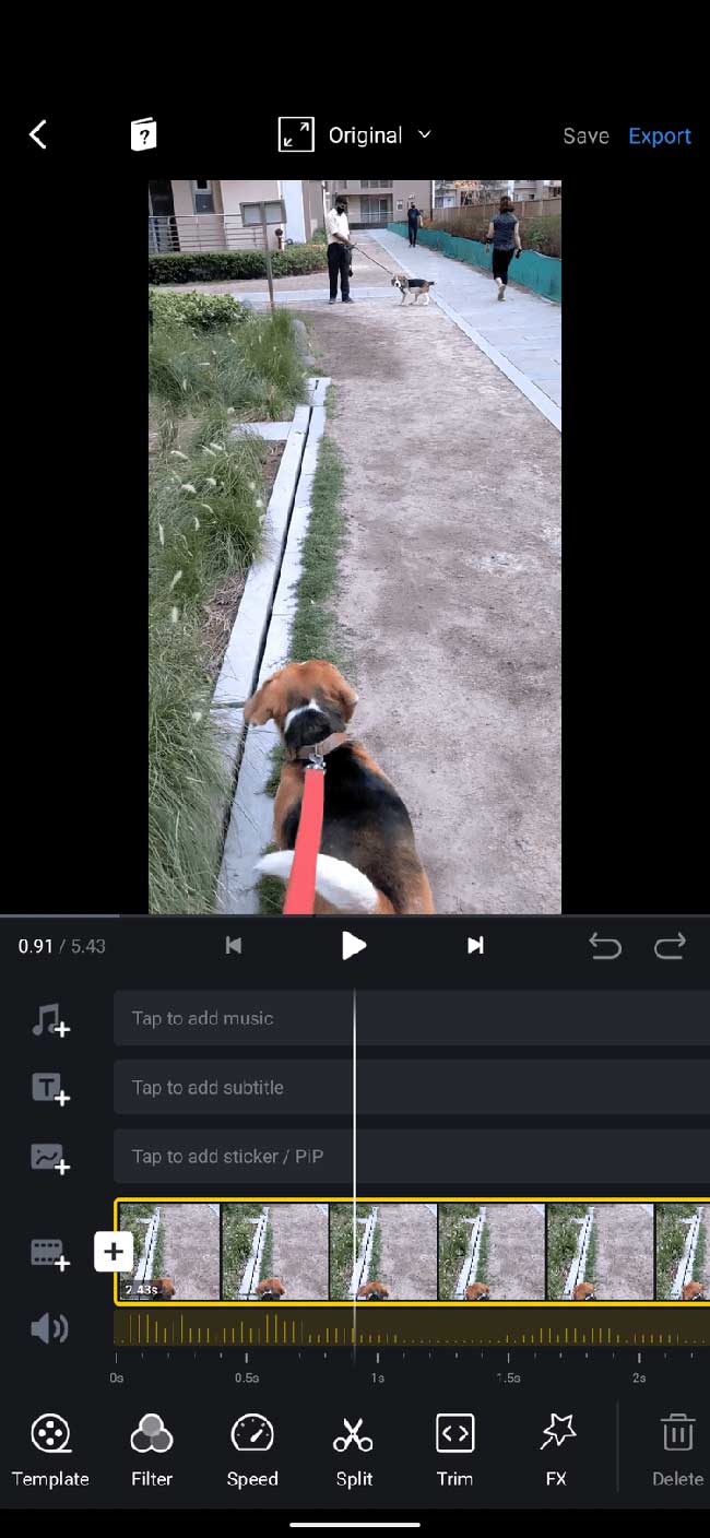 Giao diện VN Video Editor