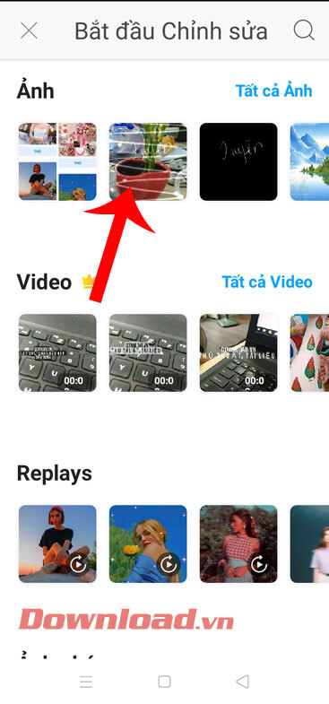 Chọn một hình ảnh bất kỳ
