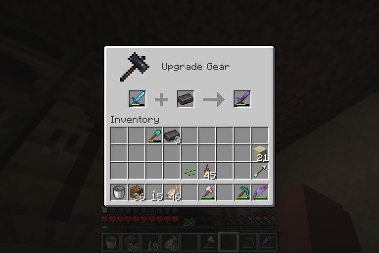 Kiếm Netherite trong Minecraft