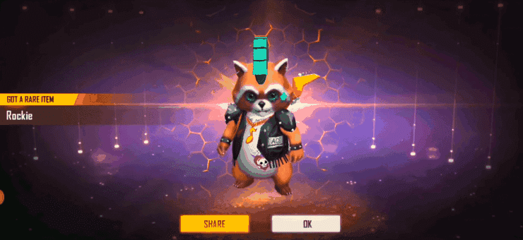 Pet Free Fire Rockie