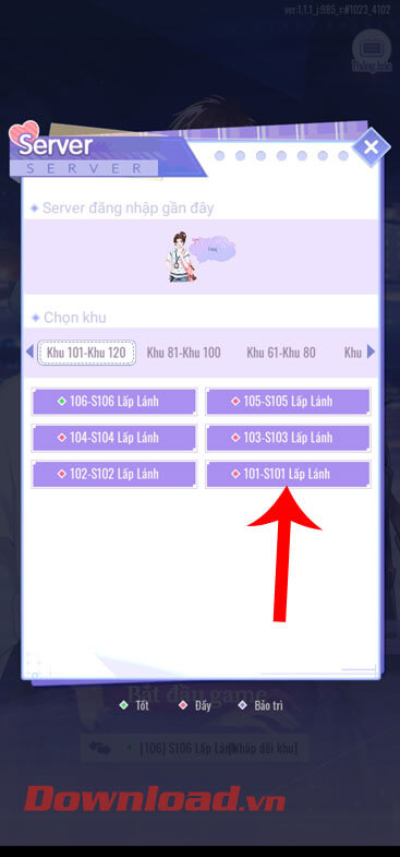 <p><strong>Bước 3:</strong> Tại đây có rất nhiều máy chủ cho bạn lựa chọn, hãy nhấn vào <strong>tên