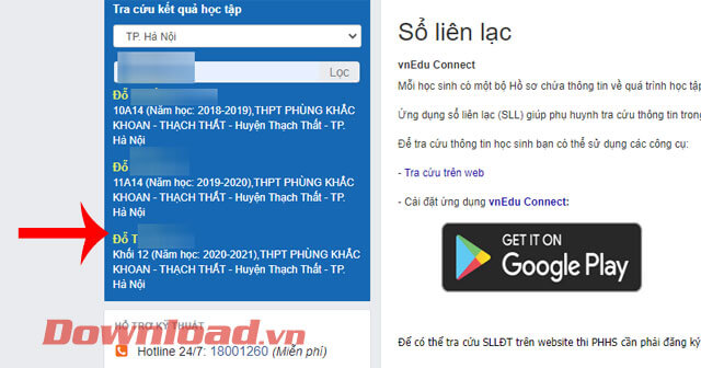 Click chuột vào lớp học