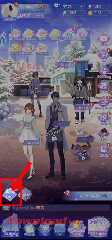 Nhấn vào mục Dịch vụ khác