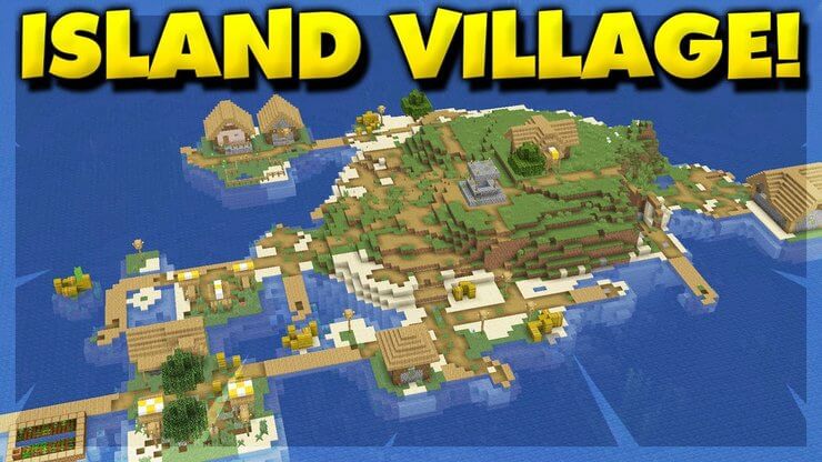 Seed Island Village cho Minecraft