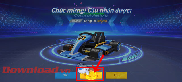 <p><strong>Bước 6:</strong> Khi đã tạo nhân vật thành công, bạn sẽ nhận được một chiếc xe đua tập lái,