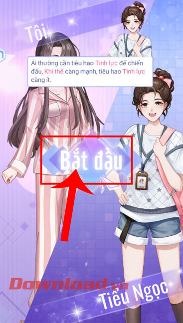 <p><strong>Bước 8:</strong> Ấn vào nút<strong> Bắt đầu</strong>, để tranh tài với những cô nàng khác