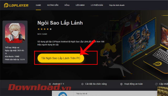 <p><strong>Bước 4:</strong> Ở phần cài đặt của game trên <strong>giả lập LDPlayer</strong>, nhấp chuột