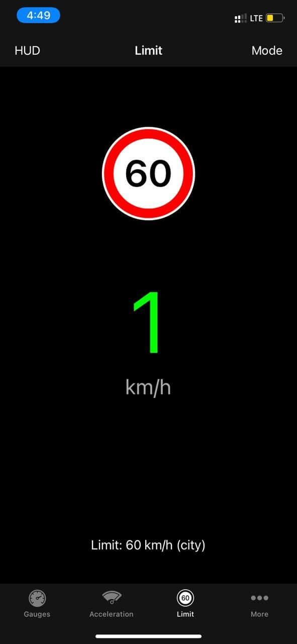 Speedometer Speed Limit