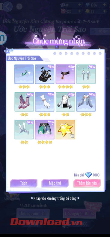 Bộ trang phục được nhận