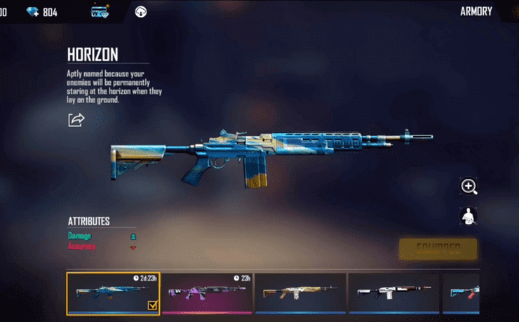 Skin súng Free Fire M14 Horizon
