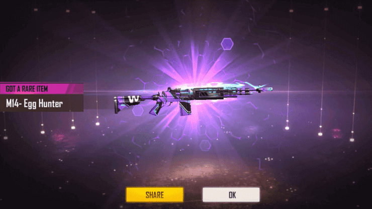 Skin súng Free Fire M14 Egg Hunter