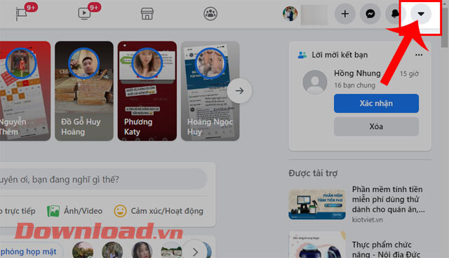 <p><strong>Bước 1:</strong> <strong>Truy cập và đăng nhập tài khảo Facebook</strong> trên trình duyệt,