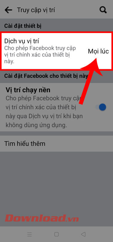 <p><strong>Bước 6:</strong> Lúc này, tại mục <em>Cài đặt thiết bị</em>, hãy chạm vào mục <strong>Dịch