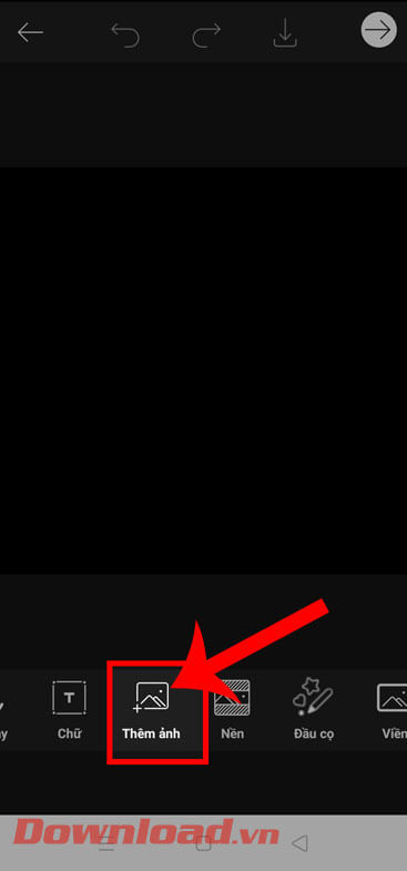 Nhấn vào mục Thêm ảnh 