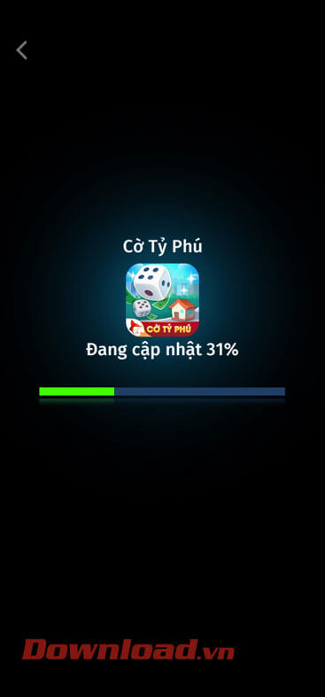 <p><strong>Bước 2:</strong> Chờ một lát để hoàn tất việc cập nhật dữ liệu của trò chơi.</p>