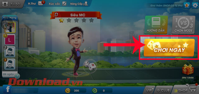 <p><strong>Bước 4:</strong> Lúc này, tại giao diện chính của game, chạm vào nút <strong>Chơi ngay</strong>