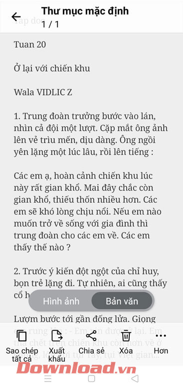 <p><strong>Bước 8:</strong> Cuối cùng, trên màn hình khi này bạn sẽ thấy được file PDF của tài liệu