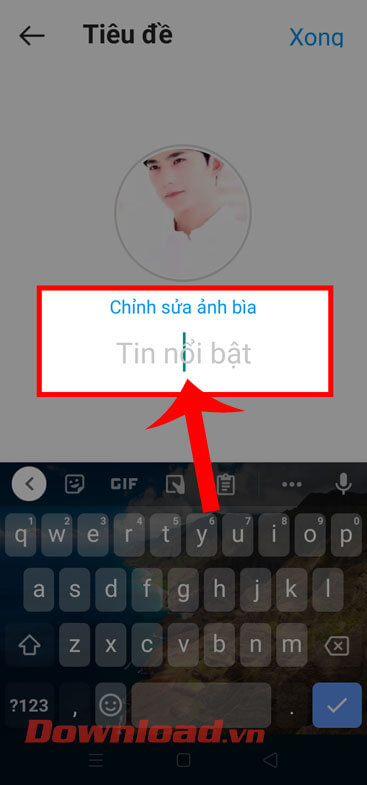 Đặt tiêu đề và ảnh bìa của Story nổi bật