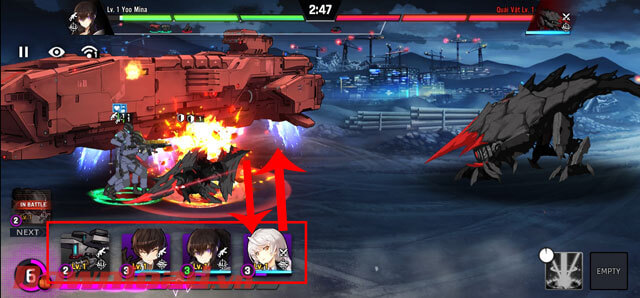 <p><strong>Bước 9:</strong> Khi bước vào trận chiến để chiến đấu với những quái vật đang phá hoại thành