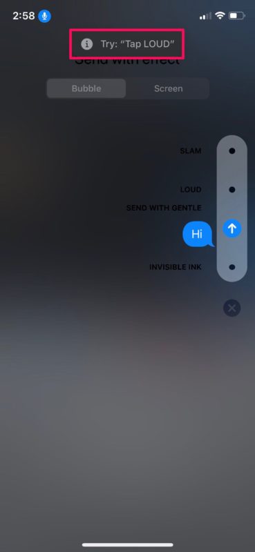 <p>8. Hành động này sẽ mở menu các hiệu ứng bong bóng - Bubble trên thiết bị. Để chọn hiệu ứng tại đây,
