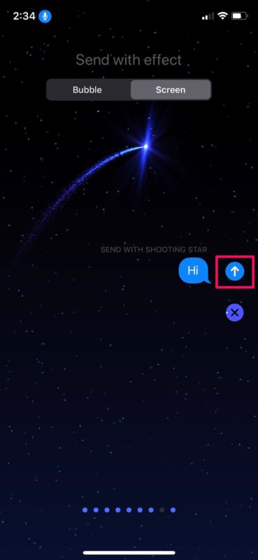 <p>9. Để truy cập <strong>Screen Effects</strong>, nói<strong> tap Screen</strong>. Giờ bạn có thể dùng
