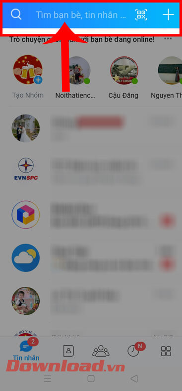 <p><strong>Bước 1:</strong> Đầu tiên, mở <strong>ứng dụng Zalo</strong> trên điện thoại của mình lên.