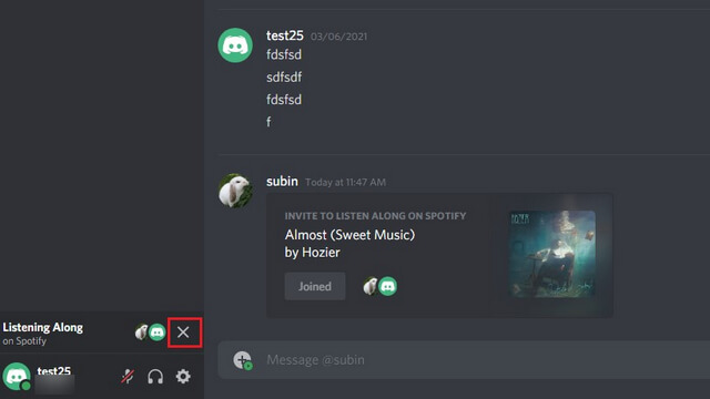 <p>7. Để rời phiên nhạc này, click nút<strong> X</strong> ở trên để tới trình xem trước ảnh tài khoản.</p>