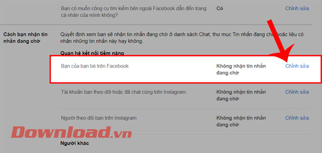 <p><strong>Bước 5:</strong> Tại mục<em> Cài đặt quyền riêng tư và công cụ</em> khi này, kéo màn hình