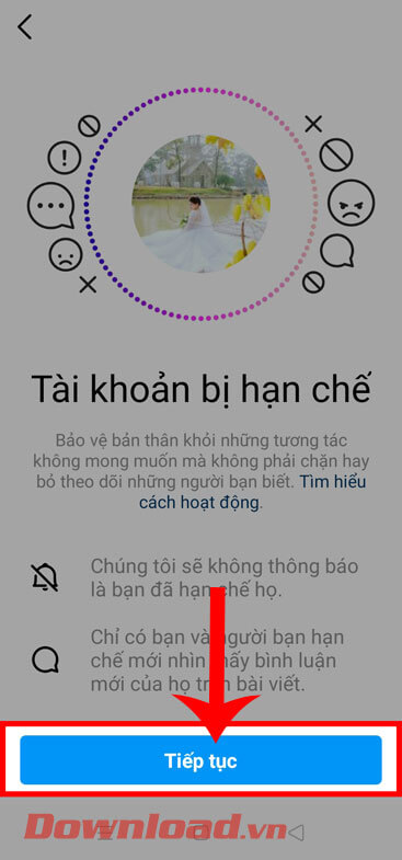 <p><strong>Bước 6: </strong>Trên màn hình khi này sẽ hiển thị những thông tin về chức năng hạn chế của