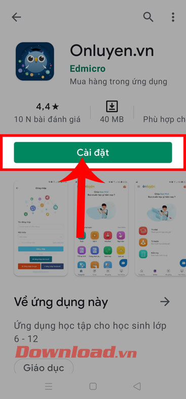 <p><strong>Bước 3:</strong> Tiếp theo, ở phần tải ứng dụng trên Cửa hàng ứng dụng, hãy chạm vào nút