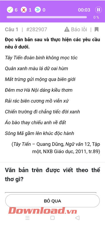 <p><strong>Bước 6:</strong> Lúc này ở bài luyện tập, hãy <strong>trả lời câu hỏi</strong> của đề bài