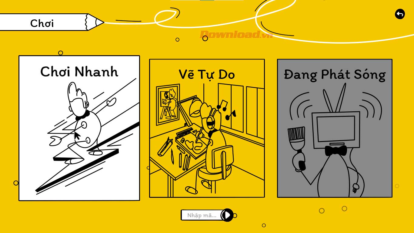 <p>4. Chọn chế độ chơi Scribble It! mong muốn.</p>