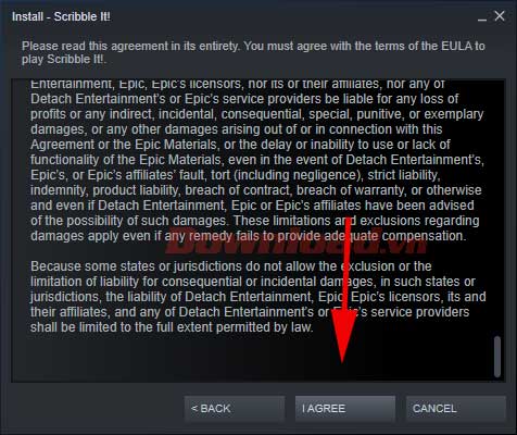 <p>4. Đọc kỹ thỏa thuận game vẽ đoán từ. Click <strong>I Agree</strong> nếu đồng ý.</p>