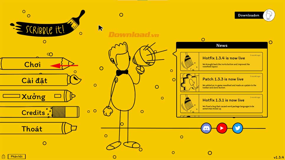 <p>3. Click <strong>Chơi</strong>.</p>