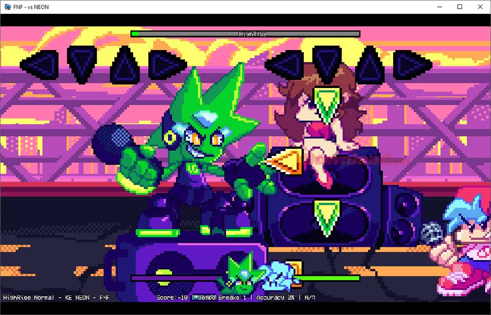 <p>9. Thử thách bắt đầu. Bạn chỉ cần nhấn đúng và kịp thời các phím tương ứng với mũi tên hiện trên