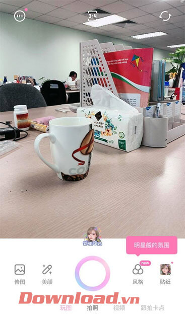 <p><strong>Bước 7:</strong> Lúc này chúng ta sẽ bắt đầu chụp ảnh bằng ứng dụng này.</p>