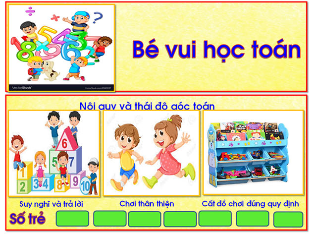 Nội quy góc Bé vui học Toán