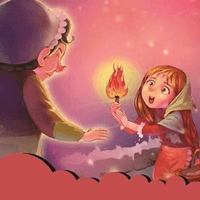 Đoạn văn tưởng tượng về cảnh cô bé bán diêm gặp lại người bà trên thiên đường