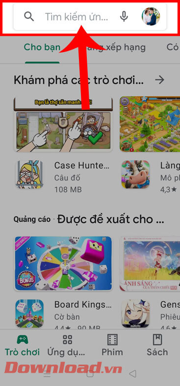 <p><strong>Bước 1: </strong>Trước tiên, chúng ta sẽ <strong>mở kho ứng dụng Google Play</strong> trên