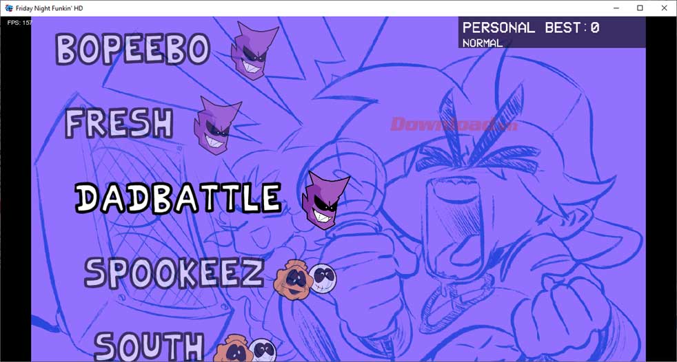 Nhiều phần chơi trong chế độ Freeplay của game FNF