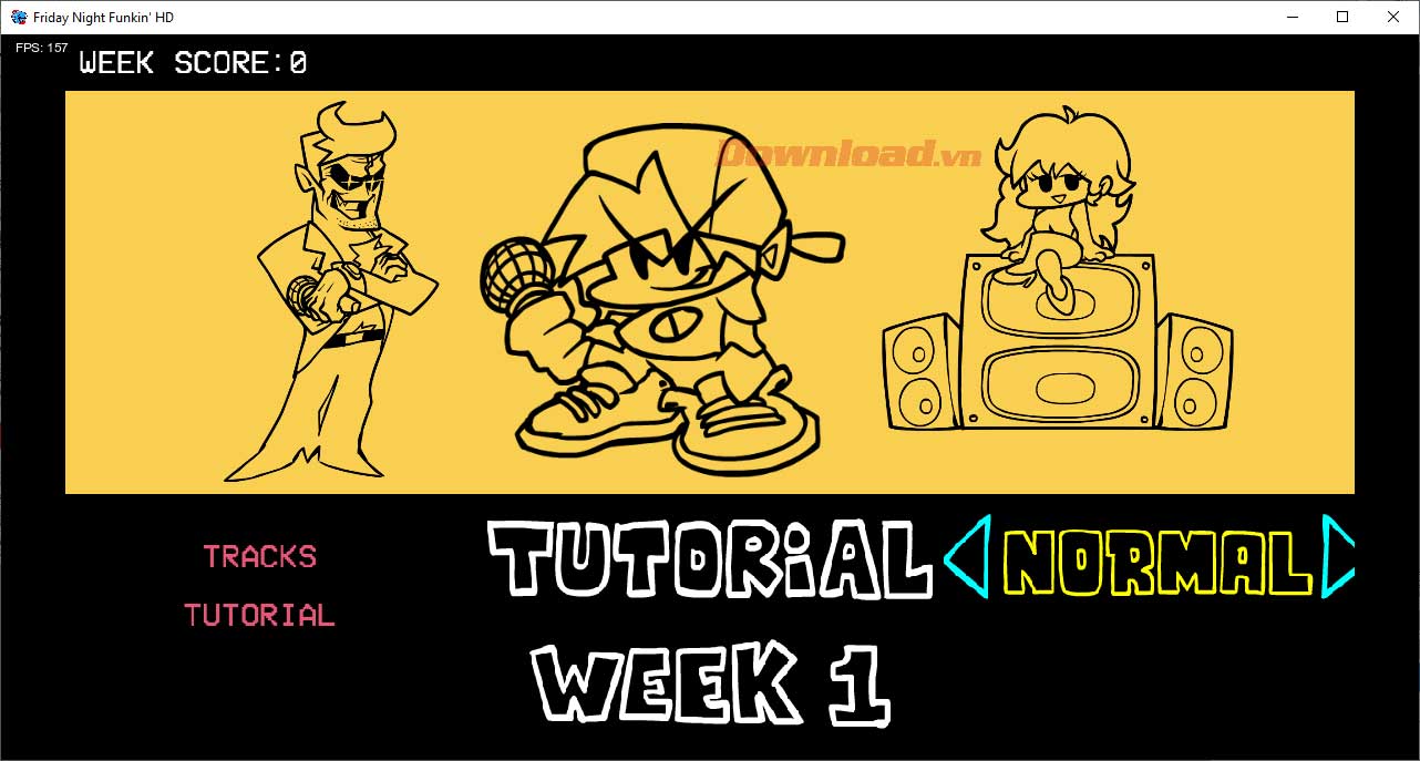 Chọn mức độ khó của game FNF