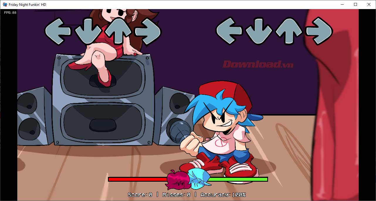 Bắt đầu chơi game FNF