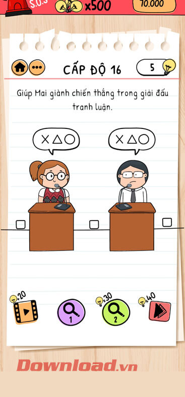 Đáp án Brain Test 2 câu 16