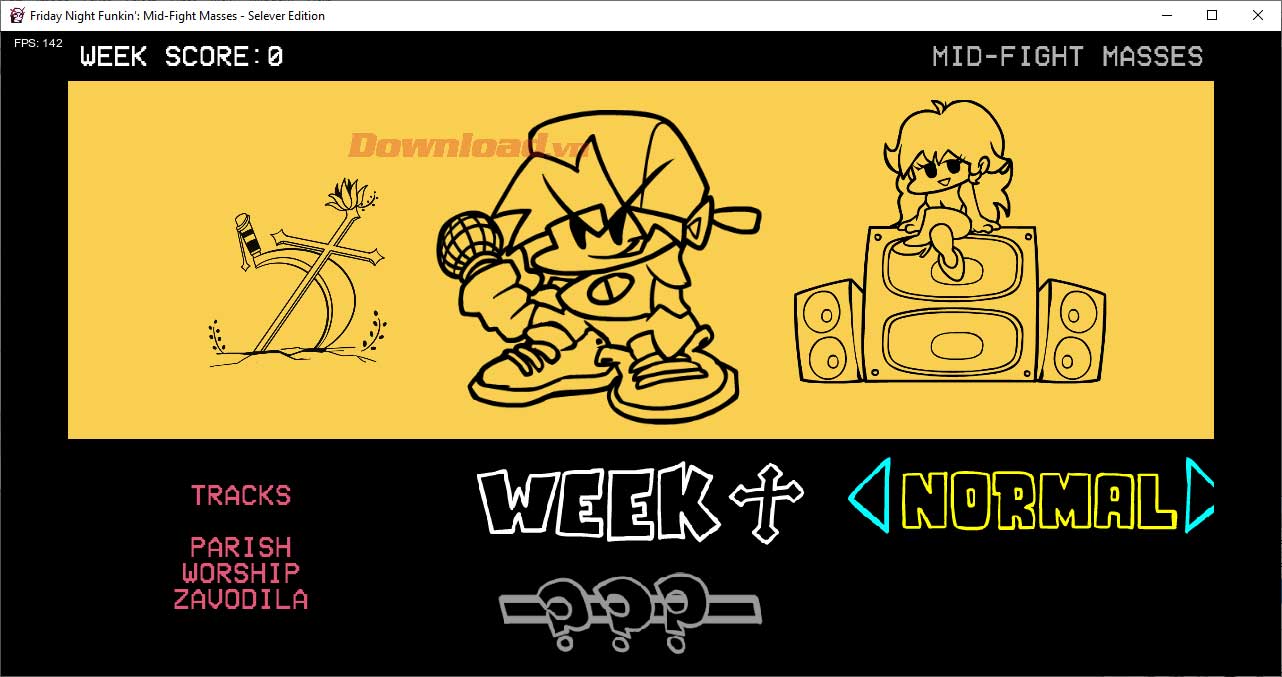 <p>5. Để đấu rap với nữ tu Sarvente, chọn<strong> Week 7</strong>.</p>