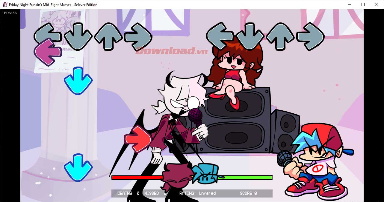 <p>10. Nếu không muốn nghe hắn dọa nạt, hãy nhấn phím cách để vào cuộc thi âm nhạc ngay.</p>