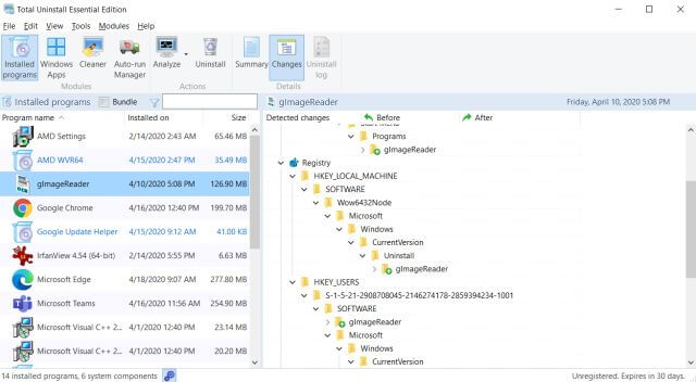 Phần mềm gỡ cài đặt chương trình Total Uninstall