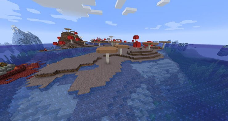 Biome cánh đồng nấm trong Minecraft